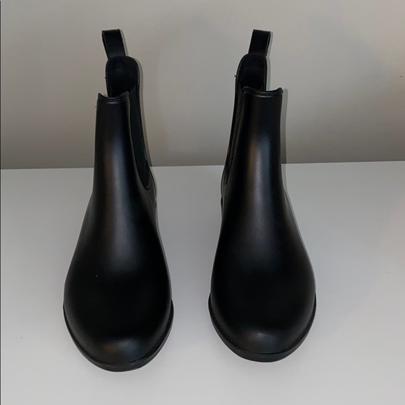 J. Crew Black Rain Boots - Picture 5 of 6